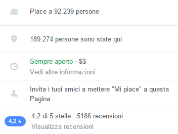 facebook - recensioni e riprova sociale